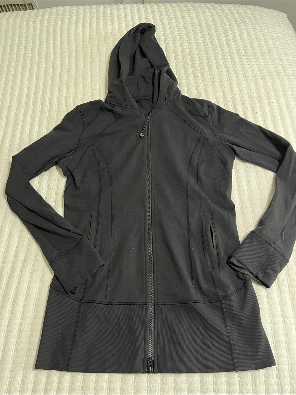 lululemon athletica Black Hooded Zip-Up Jacket